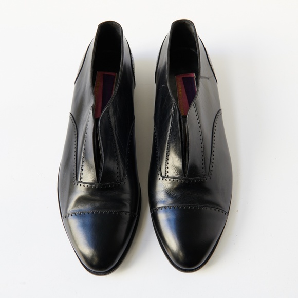 80s - SUSAN BENNIS - WARREN EDWARDS - Shoes - Men\'s - 10 - BLK - Laceless